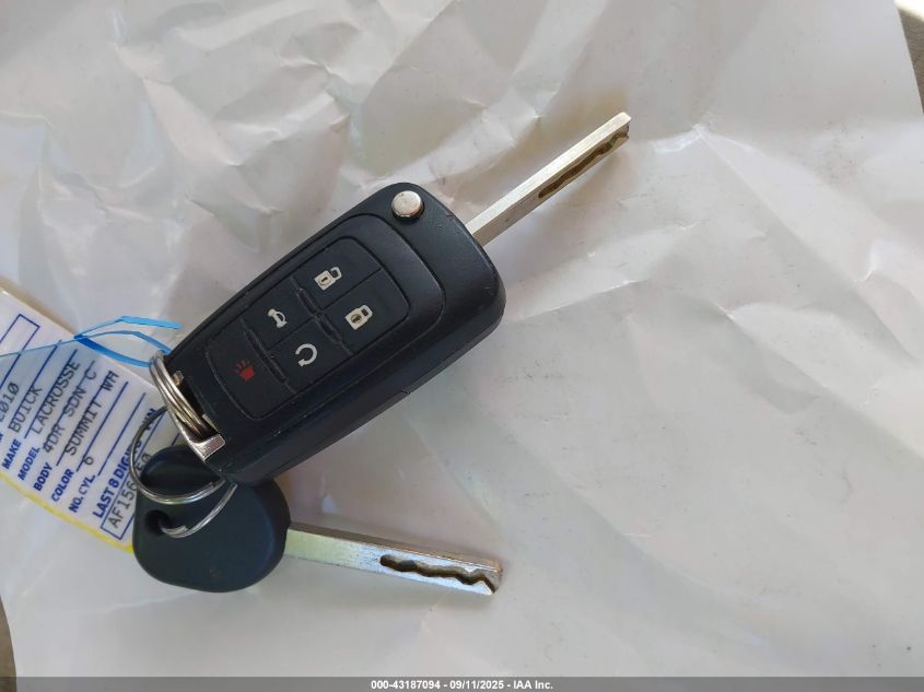 2010 Buick Lacrosse Cx VIN: 1G4GB5EG3AF156250 Lot: 43187094