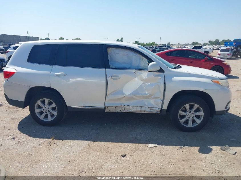 2013 Toyota Highlander VIN: 5TDZA3EH0DS045253 Lot: 43187153