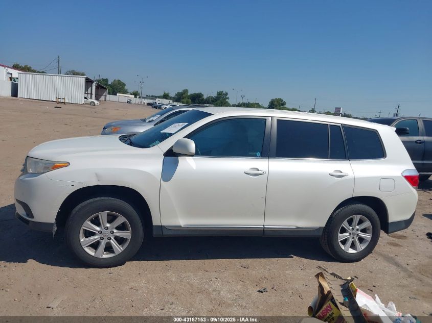 2013 Toyota Highlander VIN: 5TDZA3EH0DS045253 Lot: 43187153