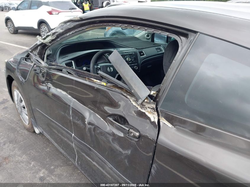 2013 Honda Civic Lx VIN: 2HGFG3B50DH500811 Lot: 43187207