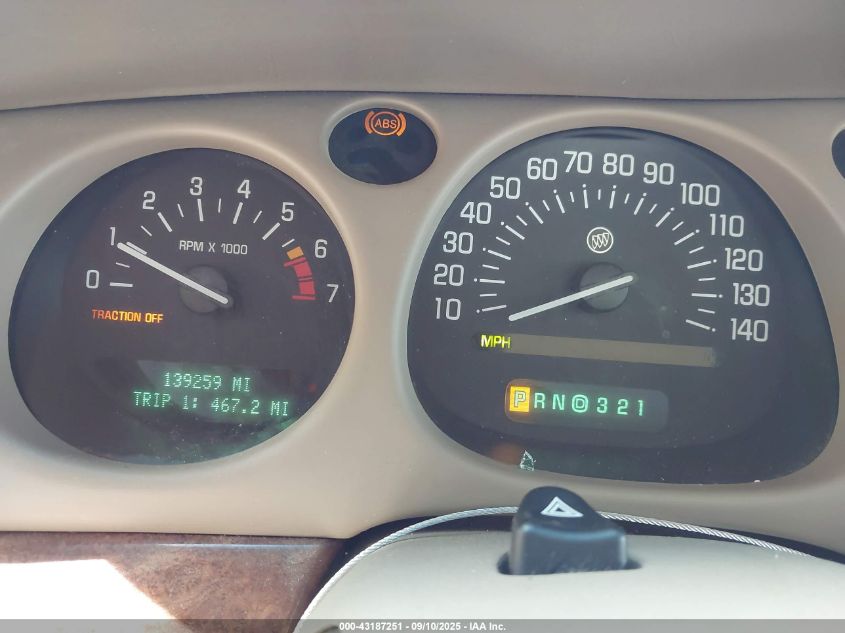 2001 Buick Lesabre Limited VIN: 1G4HR54K31U136534 Lot: 43187251