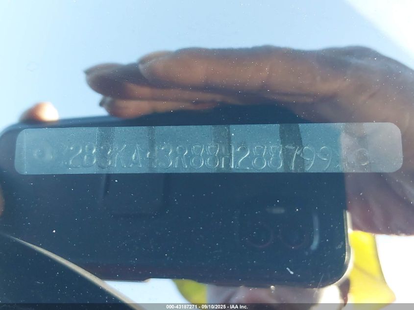 2008 Dodge Charger VIN: 2B3KA43R88H288799 Lot: 43187271