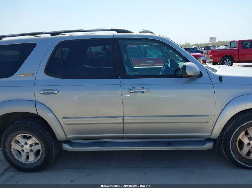 2002 Toyota Sequoia Limited V8 VIN: 5TDZT38A72S063397 Lot: 43187302