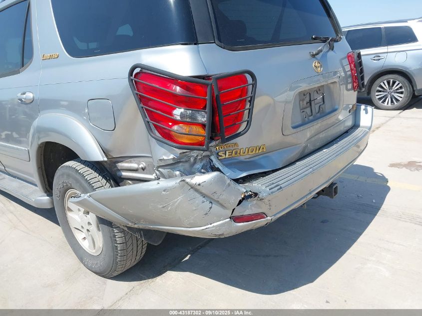 2002 Toyota Sequoia Limited V8 VIN: 5TDZT38A72S063397 Lot: 43187302