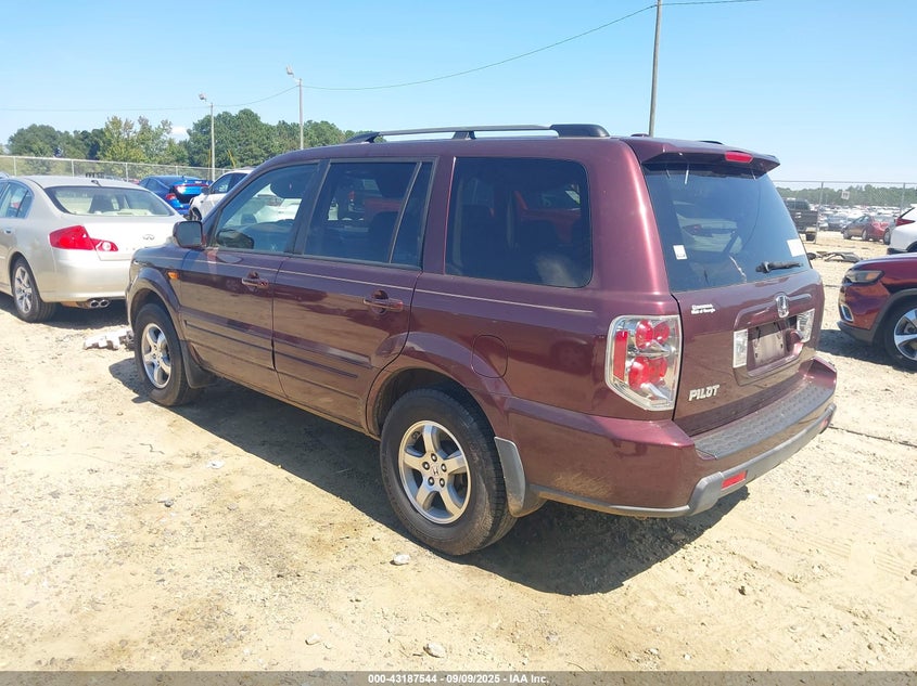 2007 Honda Pilot Ex-L brown other gasoline 5FNYF28787B041373 photo #4