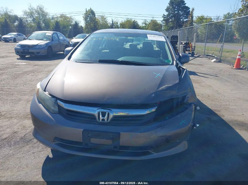 2012 Honda Civic Lx VIN: 2HGFB2F50CH577986 Lot: 43187554