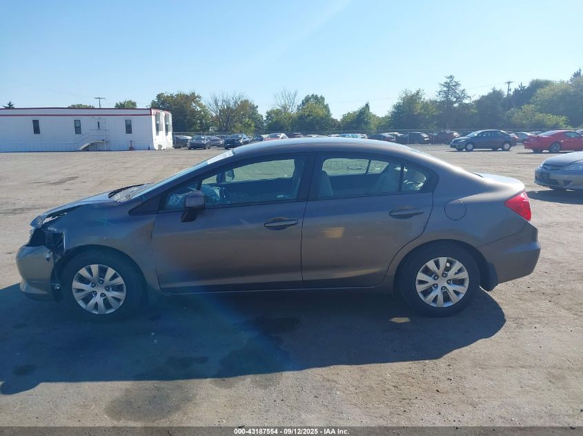 2012 Honda Civic Lx VIN: 2HGFB2F50CH577986 Lot: 43187554