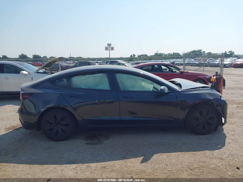2025 Tesla Model 3 Long Range Rear-Wheel Drive VIN: 5YJ3E1EA9SF040314 Lot: 43187560