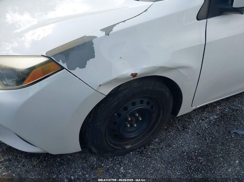 2016 Toyota Corolla Le VIN: 5YFBURHE2GP479474 Lot: 43187709