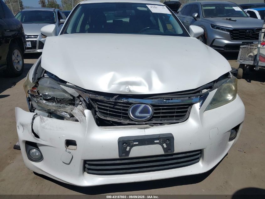 2012 Lexus Ct 200H Premium VIN: JTHKD5BH0C2116545 Lot: 43187803