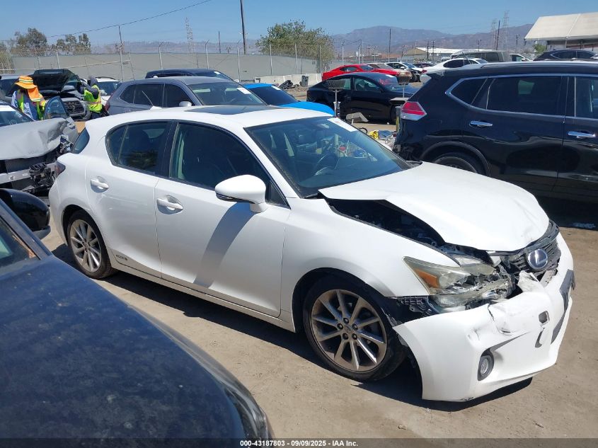 2012 Lexus Ct 200H Premium VIN: JTHKD5BH0C2116545 Lot: 43187803