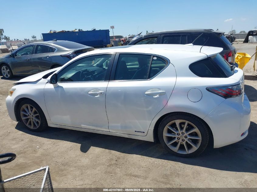 2012 Lexus Ct 200H Premium VIN: JTHKD5BH0C2116545 Lot: 43187803