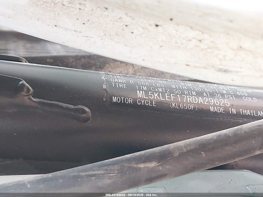 2024 KAWASAKI KL650 F - ML5KLEF17RDA29625