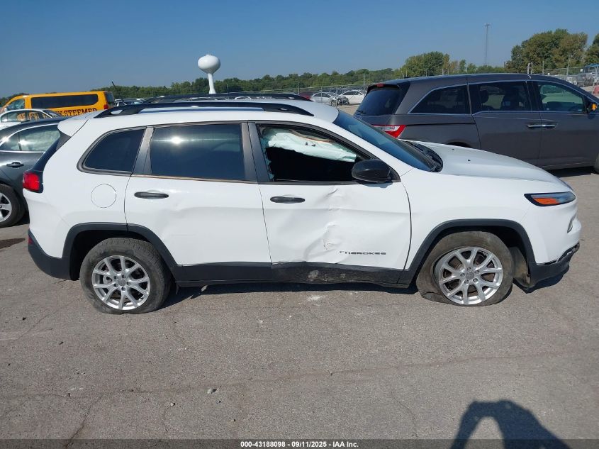2016 Jeep Cherokee Sport VIN: 1C4PJLAB1GW177337 Lot: 43188098