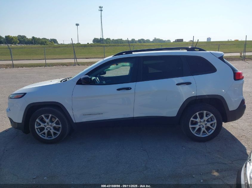 2016 Jeep Cherokee Sport VIN: 1C4PJLAB1GW177337 Lot: 43188098