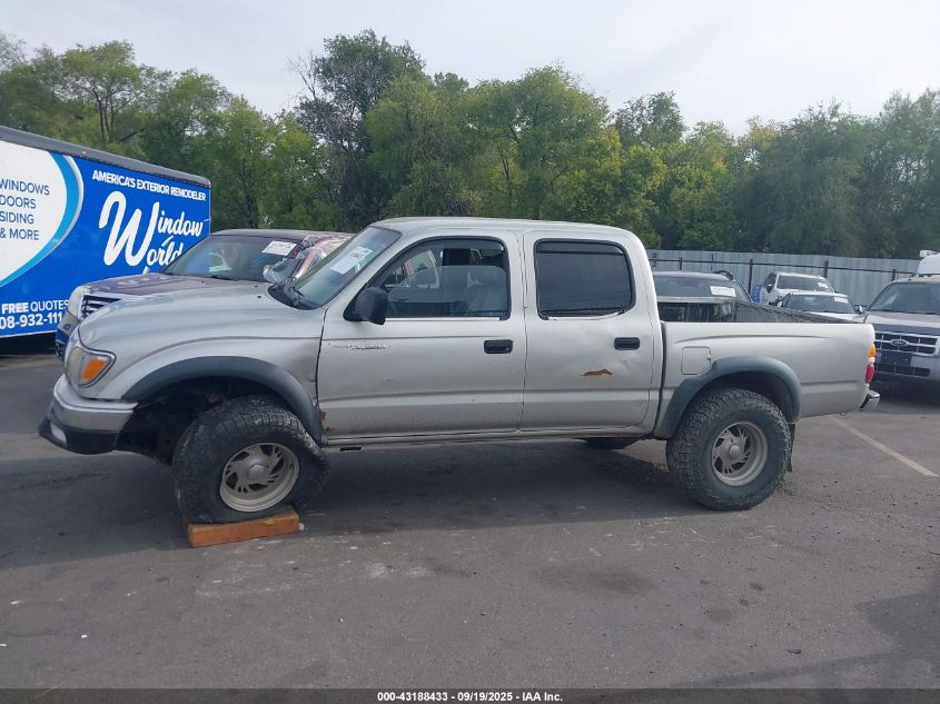 2001 Toyota Tacoma Double Cab VIN: 5TEHN72N21Z815856 Lot: 43188433