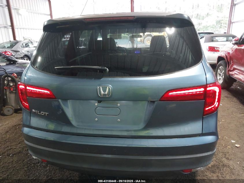 2018 Honda Pilot Lx VIN: 5FNYF5H15JB028519 Lot: 43188448