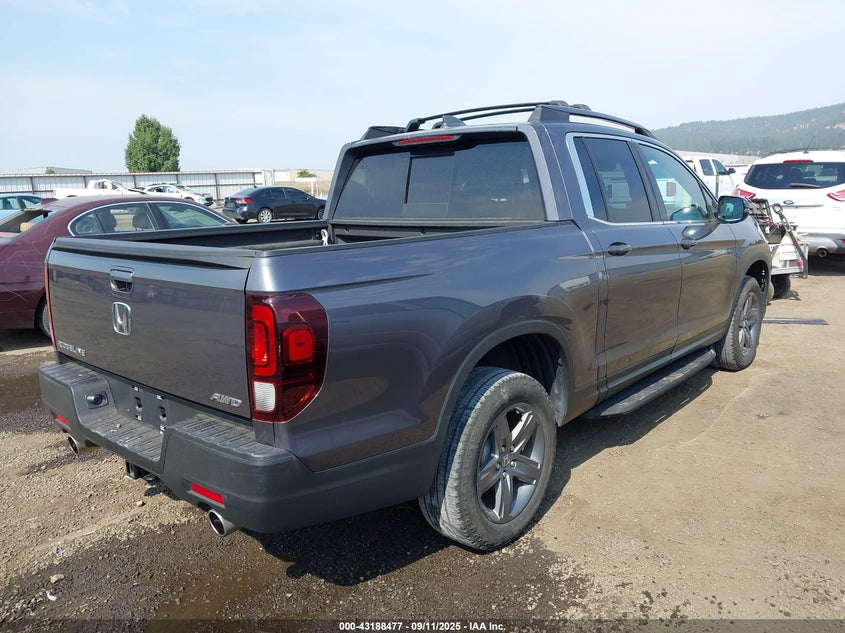 2021 HONDA RIDGELINE AWD RTL - 5FPYK3F52MB027569