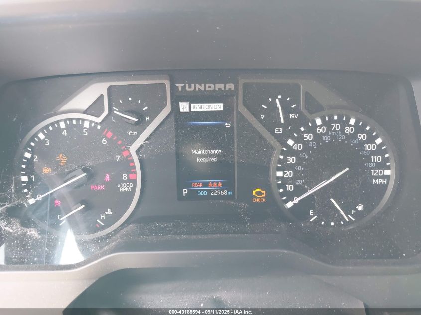 2025 Toyota Tundra Sr 4Wd VIN: 5TFKB5DB9SX271872 Lot: 43188594