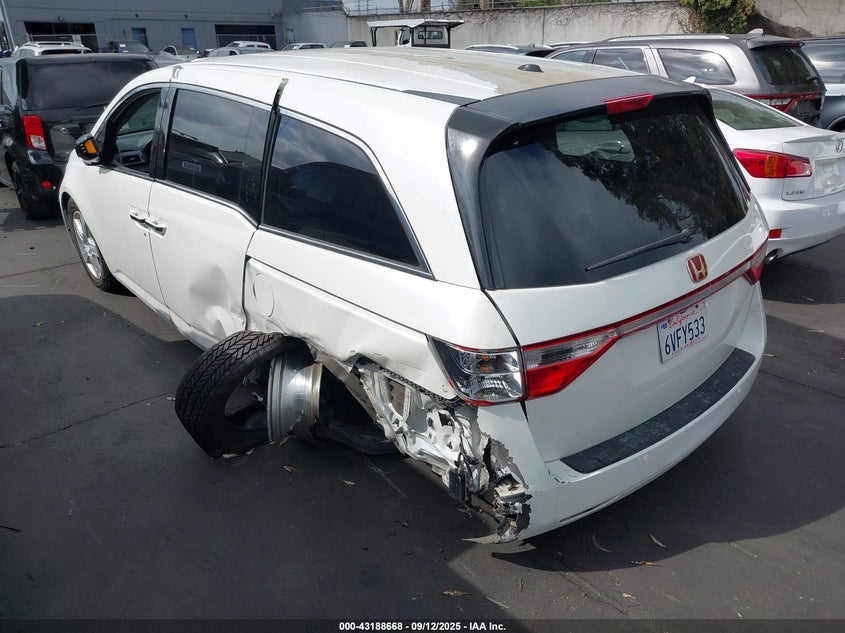Vin: 5fnrl5h99cb057897, lot: 43683084, honda odyssey touring/touring elite 20123