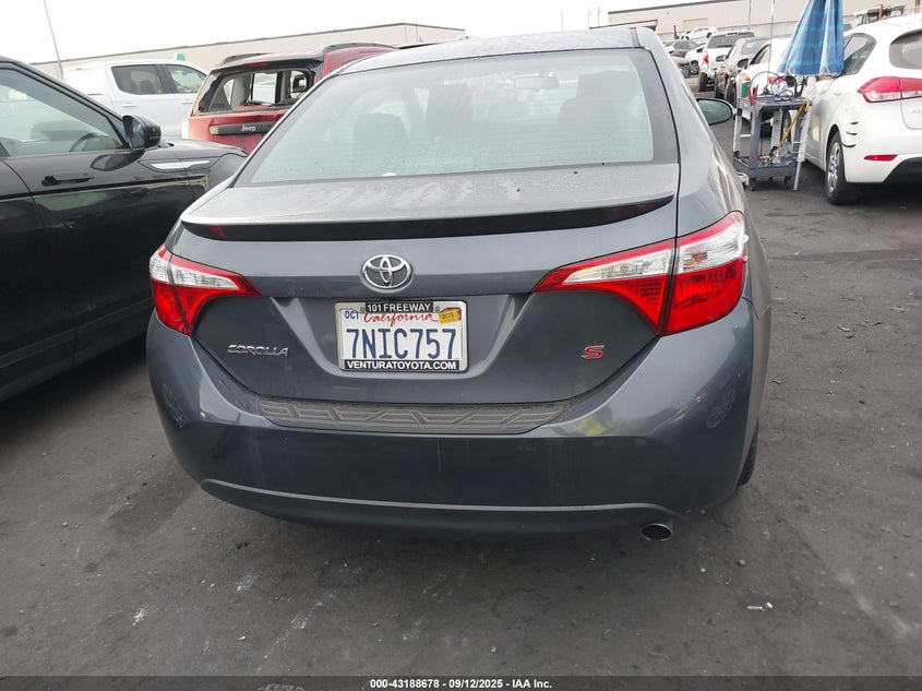 2015 Toyota Corolla S Plus VIN: 5YFBURHE9FP361579 Lot: 43188678