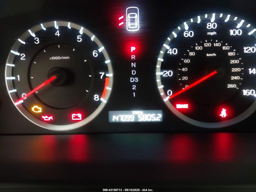 2010 Honda Accord 2.4 Ex-L VIN: 1HGCP2F81AA154473 Lot: 43188713