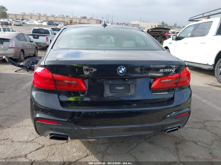 2019 BMW 530E Iperformance VIN: WBAJA9C51KB392505 Lot: 43188742