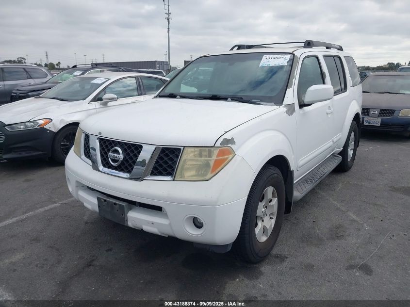 2006 Nissan Pathfinder Se VIN: 5N1AR18U56C628582 Lot: 43188874