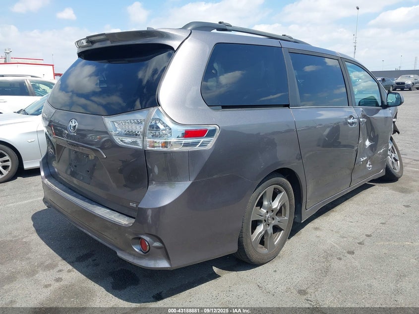 Vin: 5tdxz3dcxks003465, lot: 43683297, toyota sienna se 8 passenger 20194