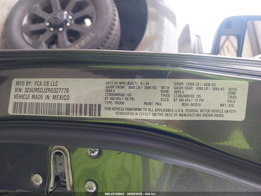 2024 RAM 2500 BIG HORN  4X4 6'4 BOX - 3C6UR5DJ2RG327779