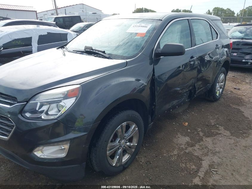 2017 Chevrolet Equinox Ls VIN: 2GNALBEK9H1526569 Lot: 43189006