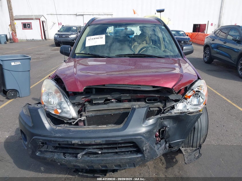 2005 Honda Cr-V Lx VIN: JHLRD68575C000259 Lot: 43189030