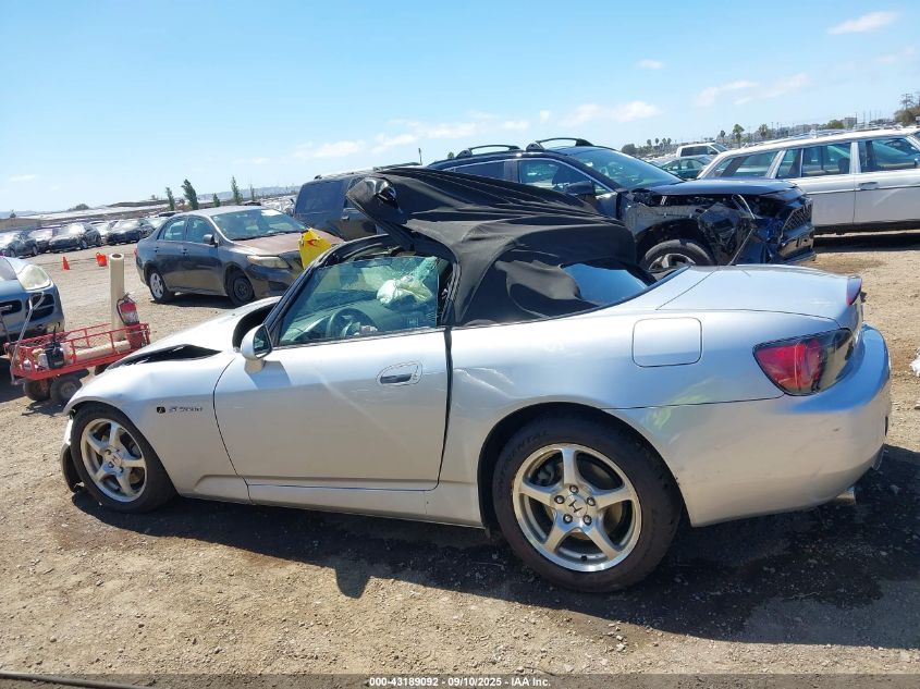 2002 Honda S2000 VIN: JHMAP11442T006536 Lot: 43189092