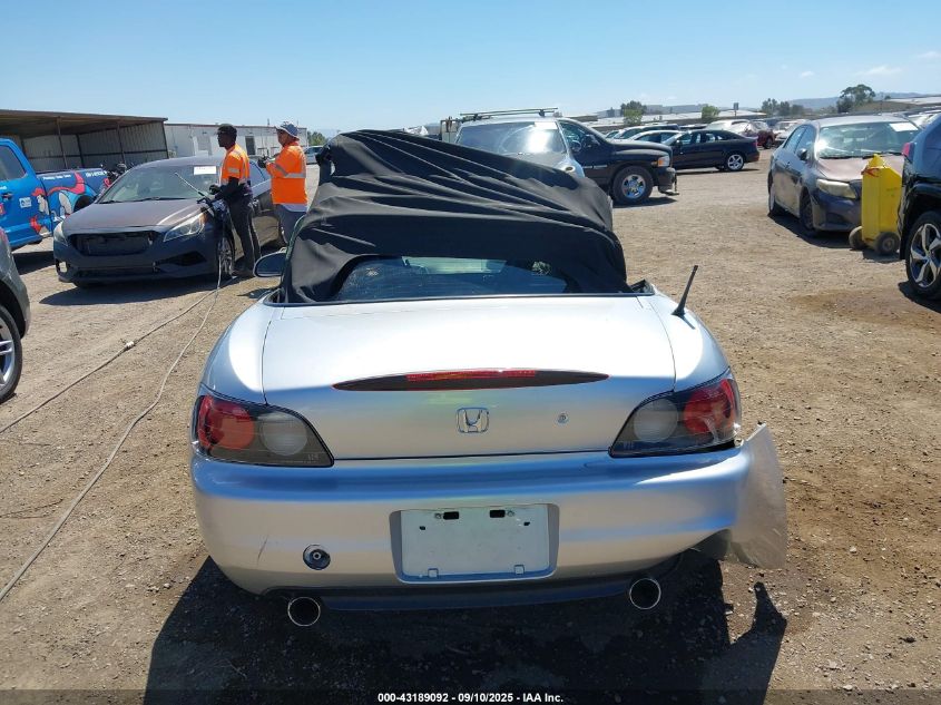 2002 Honda S2000 VIN: JHMAP11442T006536 Lot: 43189092