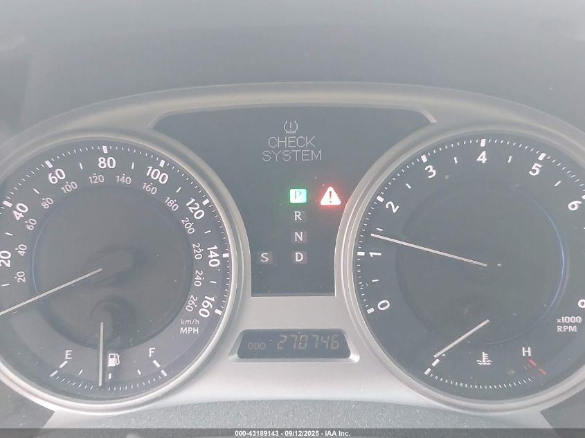 2009 Lexus Is 250 VIN: JTHBK262995094966 Lot: 43189143