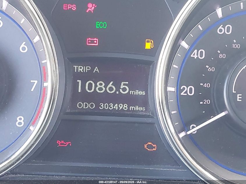 2013 Hyundai Sonata Gls VIN: 5NPEB4AC1DH546475 Lot: 43189147