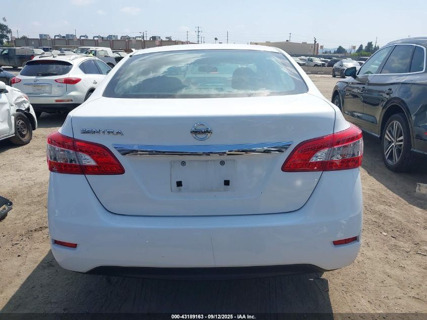 2015 Nissan Sentra S VIN: 3N1AB7AP2FY321476 Lot: 43189163