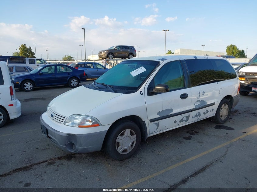 2003 Ford Windstar white van gasoline 2FTZA544X3BA80585 photo #3
