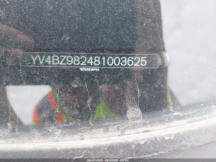 2008 Volvo Xc70 VIN: YV4BZ982481003625 Lot: 43189230