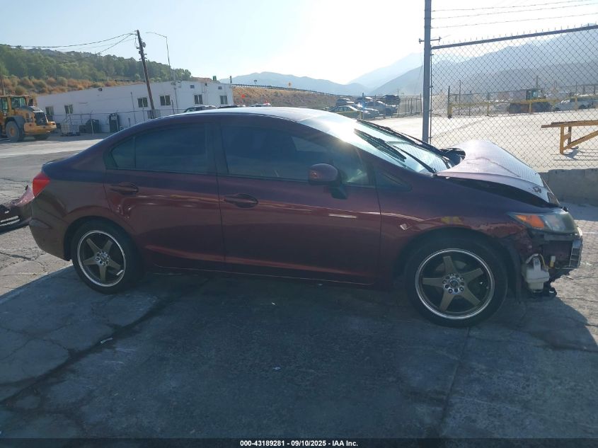 2012 Honda Civic Lx VIN: 2HGFB2F57CH562210 Lot: 43189281