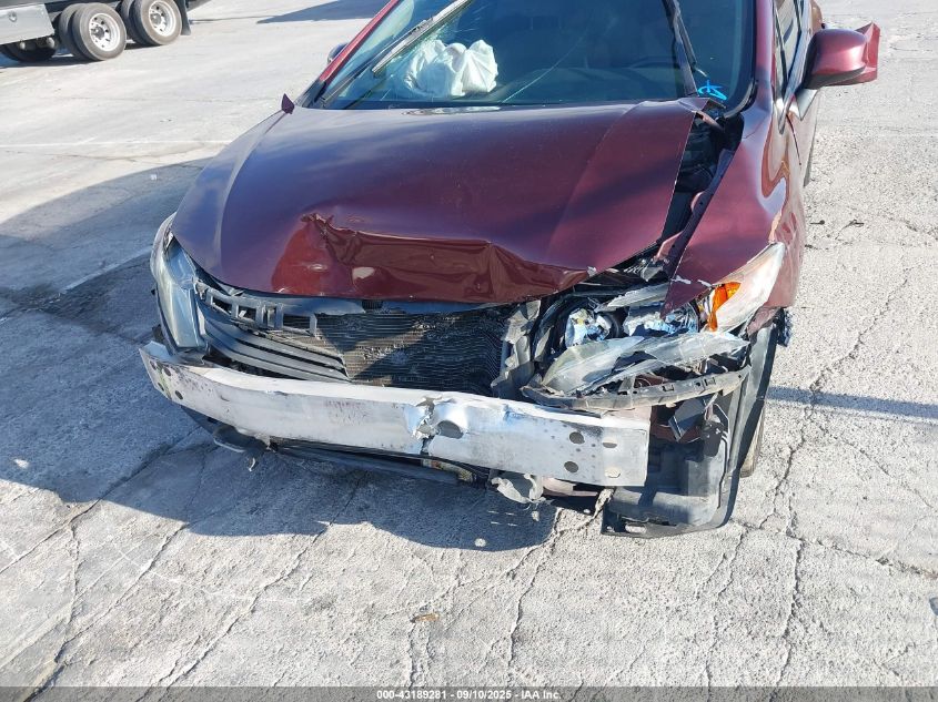 2012 Honda Civic Lx VIN: 2HGFB2F57CH562210 Lot: 43189281