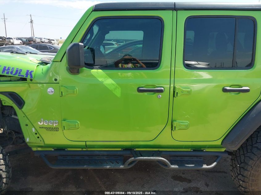 2018 Jeep Wrangler Unlimited Sport 4X4 VIN: 1C4HJXDGXJW262994 Lot: 43189384