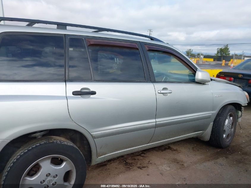 2004 Toyota Highlander Limited V6 VIN: JTEEP21A140050508 Lot: 43189492
