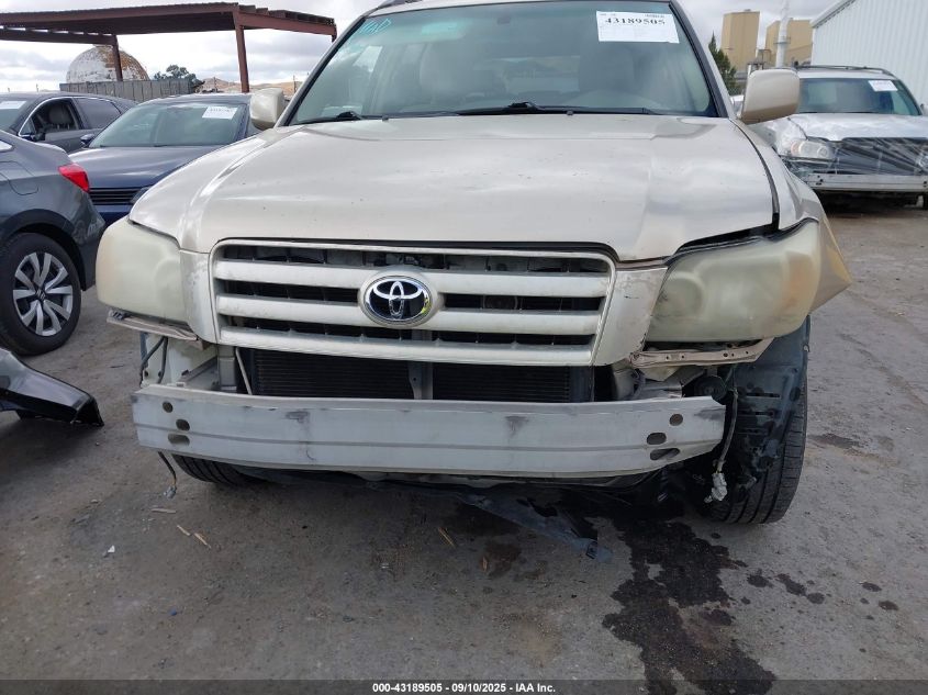 2005 Toyota Highlander Limited V6 VIN: JTEEP21A450074285 Lot: 43189505