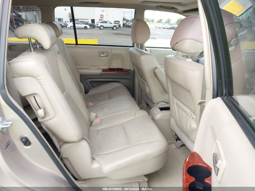 2005 Toyota Highlander Limited V6 VIN: JTEEP21A450074285 Lot: 43189505