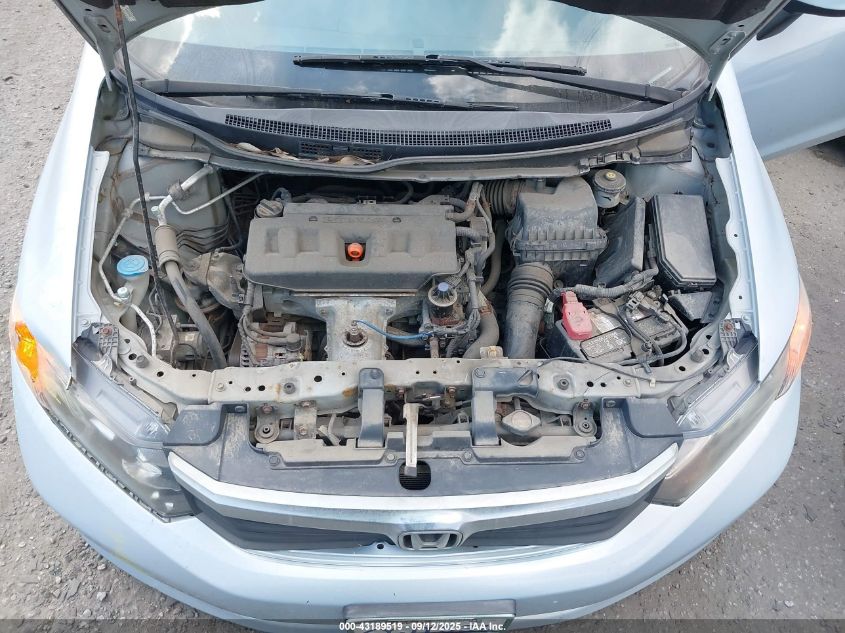 2012 Honda Civic Lx VIN: 2HGFB2F52CH588598 Lot: 43189519