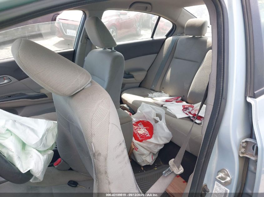 2012 Honda Civic Lx VIN: 2HGFB2F52CH588598 Lot: 43189519