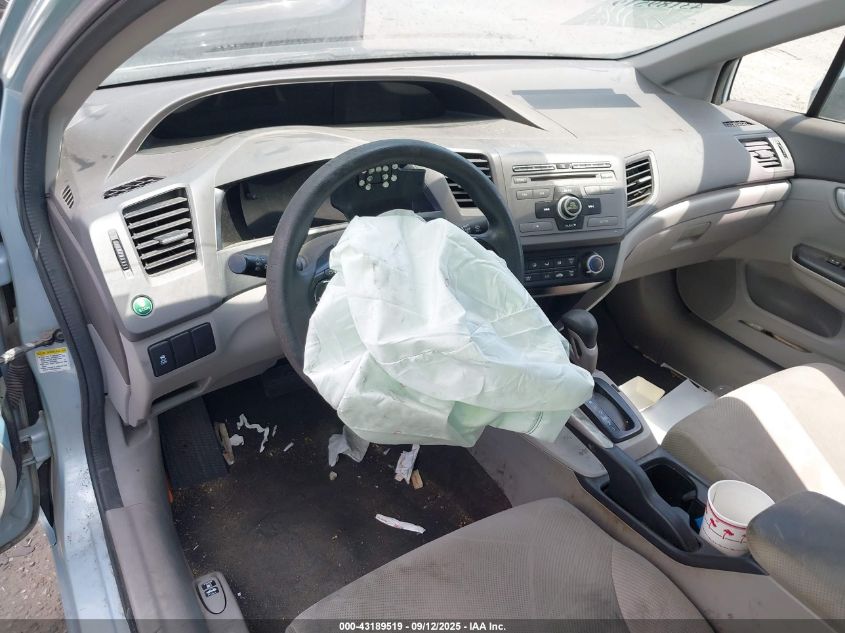 2012 Honda Civic Lx VIN: 2HGFB2F52CH588598 Lot: 43189519