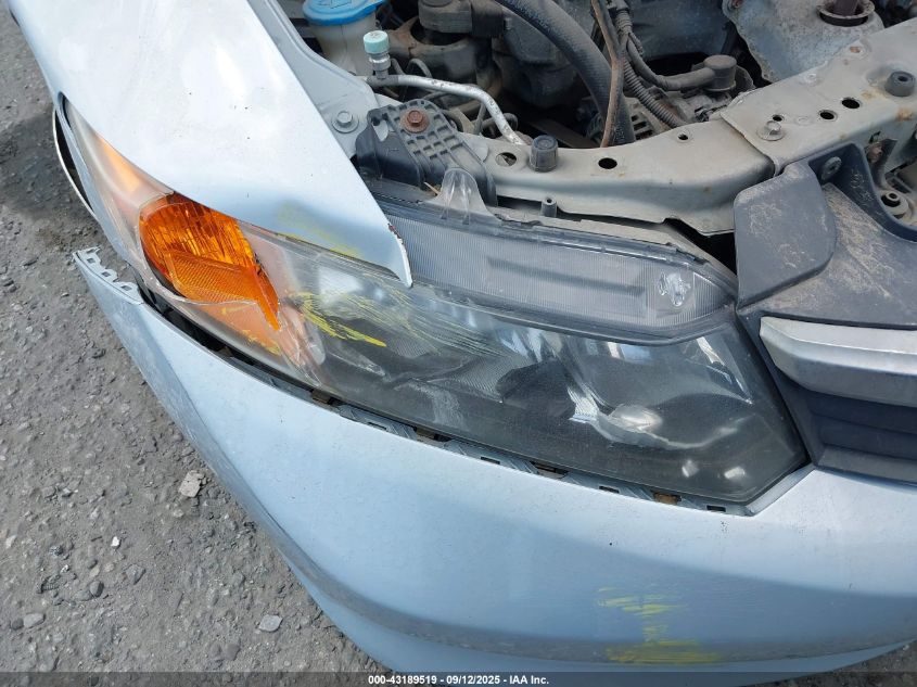 2012 Honda Civic Lx VIN: 2HGFB2F52CH588598 Lot: 43189519