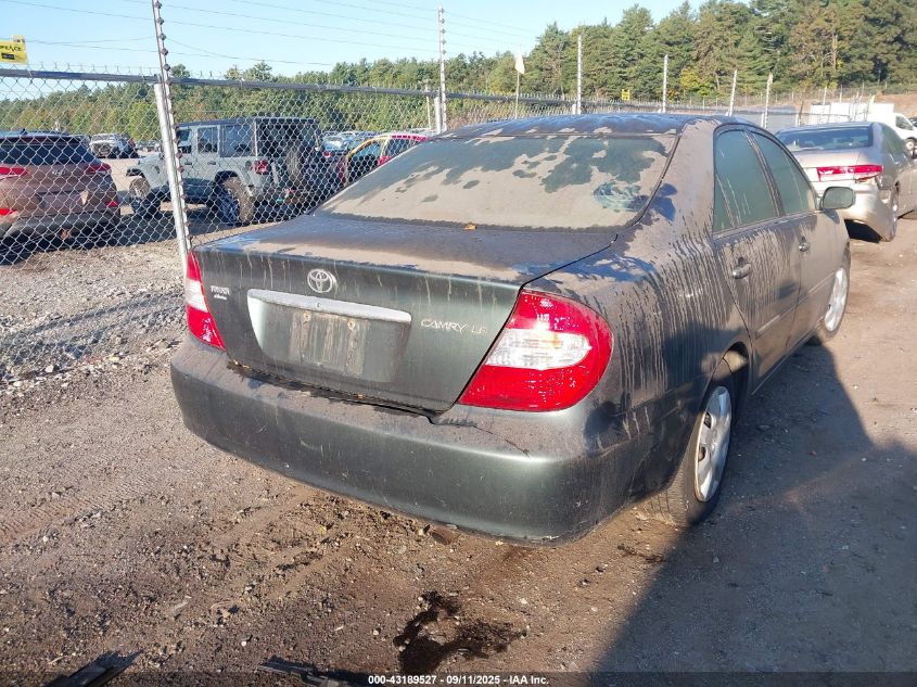 2002 Toyota Camry Le/Xle/Se VIN: 4T1BE32K32U547233 Lot: 43189527